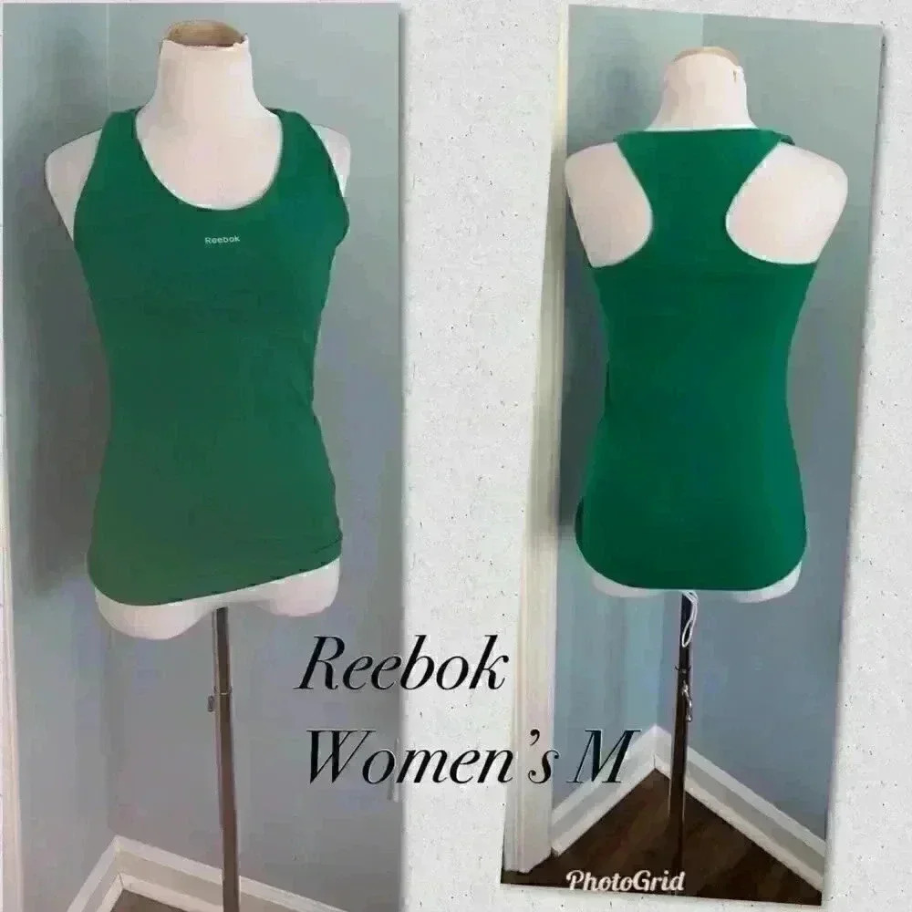 Reebok Green Top Sleeveless Gym